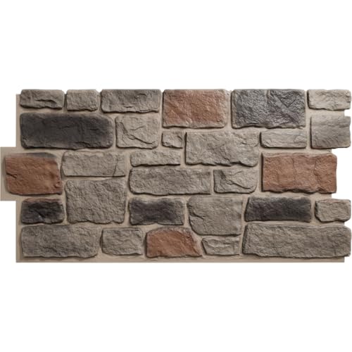 EverStone Cobblestone Faux Stone Panel, 48