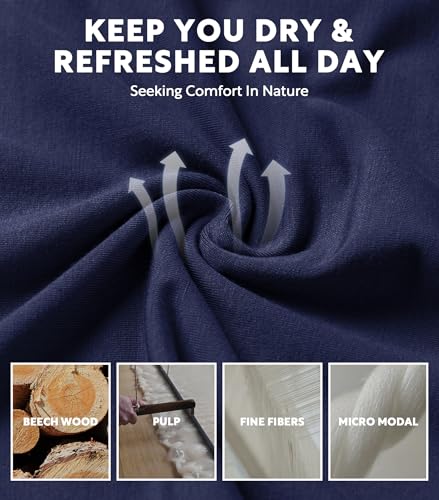 Separatec Mens Underwear with Pouch Premium Soft Micro Modal Boxer Briefs Comfortable Dual Pouch Underwear for Men 3 Pack4