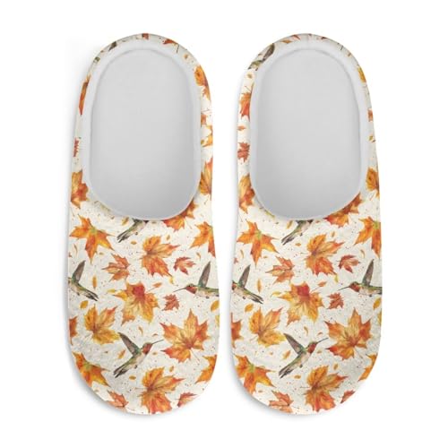 Men's Slip on Slippers Warm Indoor Slipper with Non Slip Sole Washable Portable House Shoes for Women2