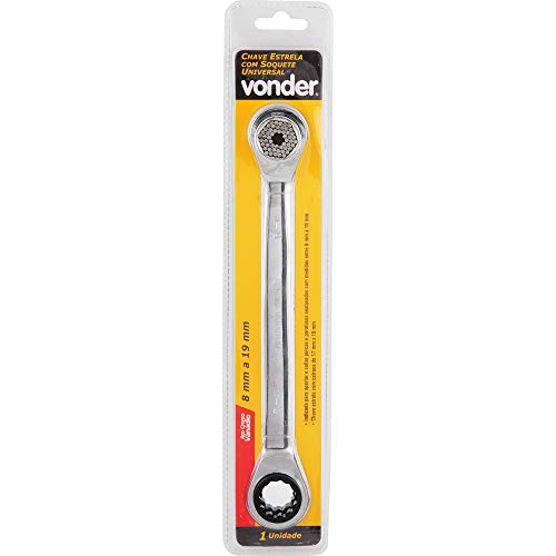 Chave Estrela Com Soquete Universal Vonder 8 Mm A 19 Mm