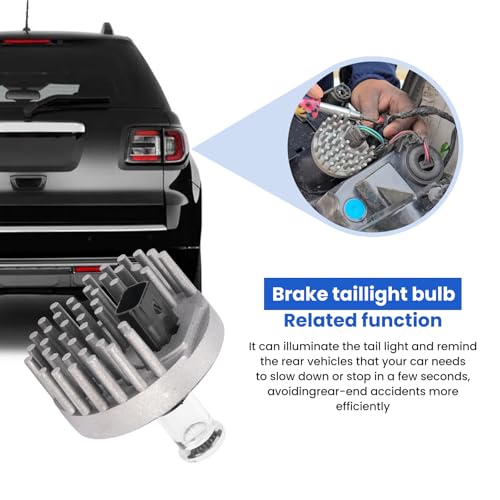 Atesilor 13582912 Brake and Tail Light Bulb Compatible with GMC Acadia 2013 2014 2015 2016 2017 Replace Part 19433735 - Thumbnail 7