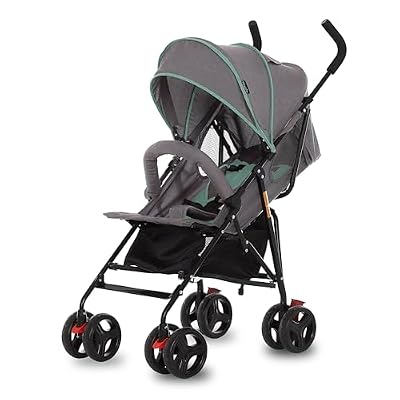 Dream On Me Vista Moonwalk Baby Stroller, Lightweight Travel Umbrella Stroller with Compact Fold, Smooth Ride Wheels, Multi-Position Recline, Spacious Storage Basket with Cup Holder, Mint