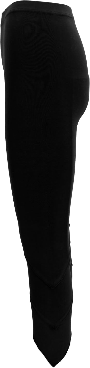 GURU SHOP Yoga Pixi Leggings mit Overlock, Bio-Baumwolle, Damen