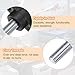 HARFINGTON 4pcs Tee Wing Knobs M10 x 30mm Metric Male Threaded Stud 55mm T Head Plastic Knob Handles Thumb Screws Hand Clamping Tightening Knob Grip Thumbscrew, Black