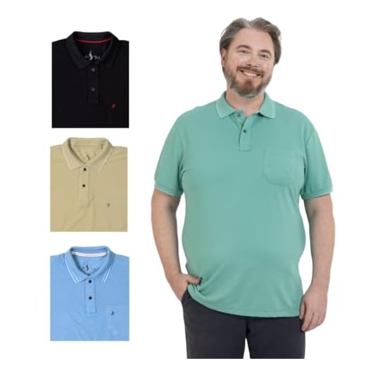 kit 4 Camisa Polo Plus Bolso Masculina Piquet Algodão Básica Premium Leve Confortável