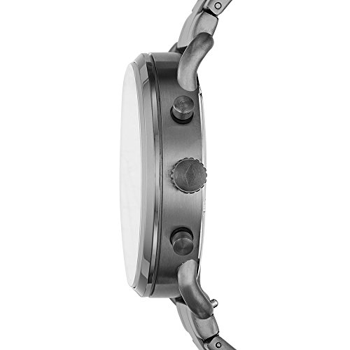 Image of Fossil The Commuter Stainless Steel Analogue Black Dial Men's Watch