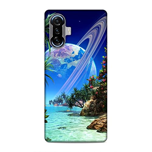 Image of Printed Mobile Back Hard Case Cover for Xiaomi Poco F3 GT | Beautiful Nature, Jupiter Planet A-2184