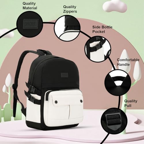 Image of Tinytot 30 Litre Japanese Korean Style School Bag Water-Resistant Laptop & Travel Backpack - Unisex Large 18 Inches Multipurpose Student Backpack for Boys & Girls, Men & Women
