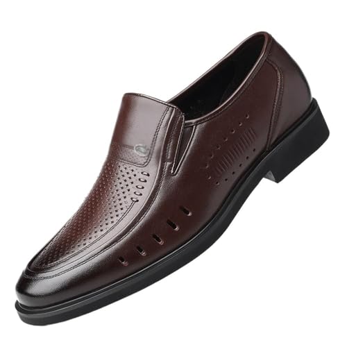 Men Leather Dress Shoes, Slip-On Business Classic Office Loafers Shoes Tuxedo Comfortable Party Footwear