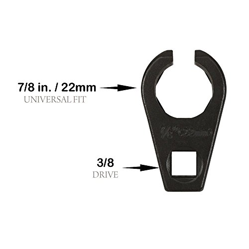 Ram-Pro 3 Piece 3/8 & 1/2” Drive O2 Oxygen Sensor Socket Tool Set – 1 Vacuum Switch Socket & 2 Puller Sockets Wrench Kit – Universal 7/8”/22Mm Professional Grade Removal Tool For Cars & Automotive #TOP5