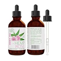 Natural Therapy Hemp & Rose Body Oil – Moisturizing Body Oil – Hydrate & Soften Skin – Increase Skin Elasticity and Provide Anti-Aging Support (4 Fl.Oz)