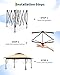 Canopy Tent 13x13 ft, Pop Up Gazebo One-Push Setup with 4 SandBags for Backyard Parties and BBQs, Mosquito Netting & Height Adjustable - Khaki & Coffee