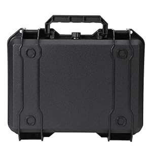 Milageto Werkzeugkoffer universal Toolbox, 23,5 x 16,5 x 7,8 cm, leerer Werkzeugkoffer, wasserdichter Transportkoffer, Schutzkoffer tragbare Aufbewahrungsbox für drinnen & draußen Camping