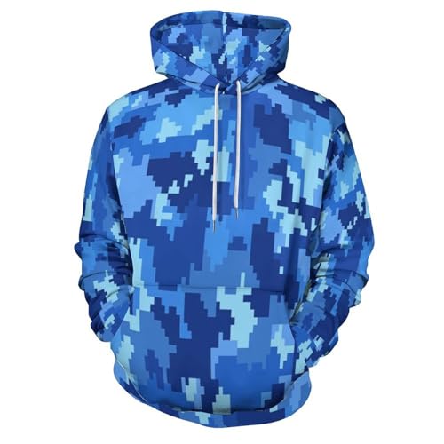 Sweat à capuche 3D pour vos sorties urbaines pull camouflage militaire chaud avec poches