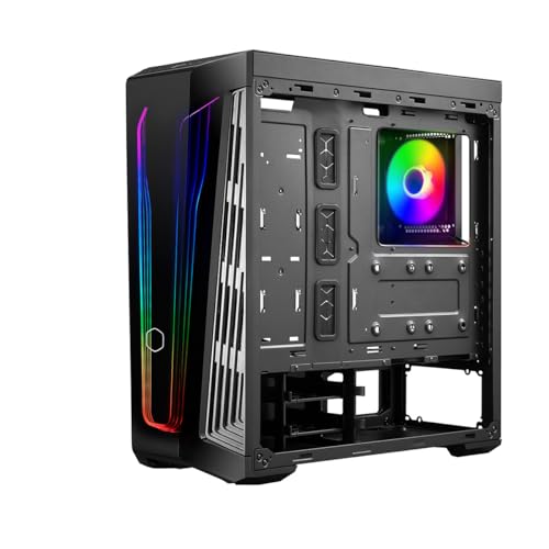 Cooler Master MasterBox 540 - Boîtier Moyen PC Gaming ARGB, Châssis ATX, Panneau Latéral Verre Trempé, 1x120mm Ventilateur SickleFlow ARGB, Multiples Configurations Flux d'Air, Contrôleur ARGB Inclus