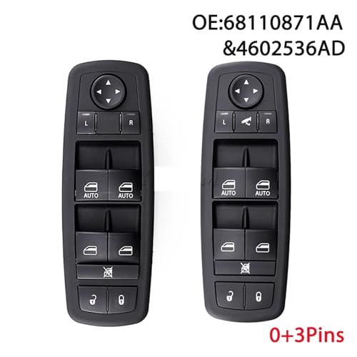 Interrupteur de vitre de rechange premium 68110871AA bouton de commande robuste voiture - 2