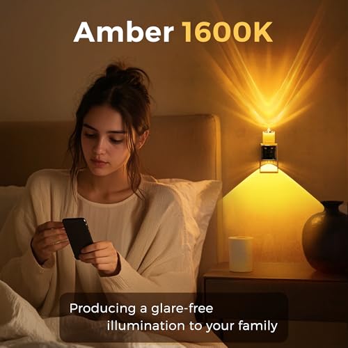 Image of L LOHAS LED Flameless Candle Night Light, 2 Pack Amber Night Lights Plug into Wall, 0-100LM Dimmable Nightlight, LED Candle Night Light with Light Sensor, for Living Room, Bathroom, Hallway