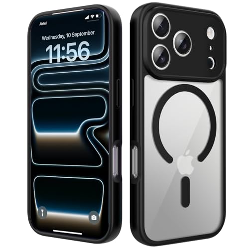 Image of Enflamo for iPhone 17 Pro Crystal Clear Transparent Hard Back Cover Case | Ultra Hybrid | Camera Bump Protection