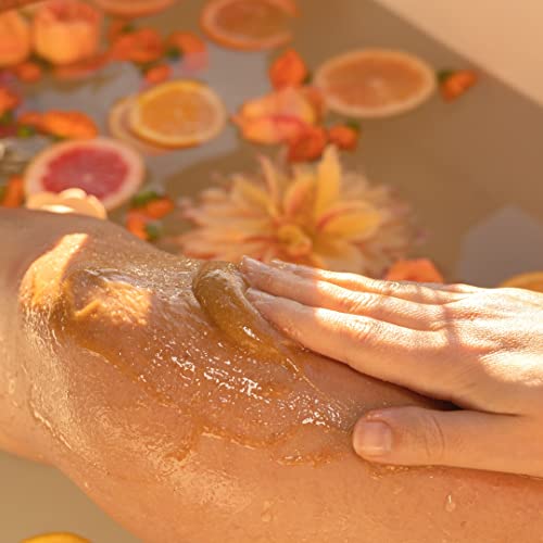 8 Days Organic Honey Scrub | Reveals Visibly Smoother Skin | Body Scrub That Nourishes Skin 9 Fl Oz (Joy: Grapefruit + Neroli) #TOP5