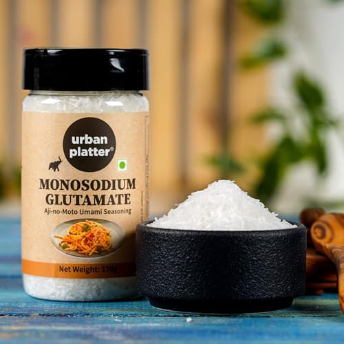 Image of Urban Platter Monosodium Glutamate (MSG) Shaker Jar, 170g / 5.3oz [Aji-no-Moto Umami Seasoning, Taste Enhancer, Great for Asian Cuisine | Make Street Style Indo-Chineese Food at Home]