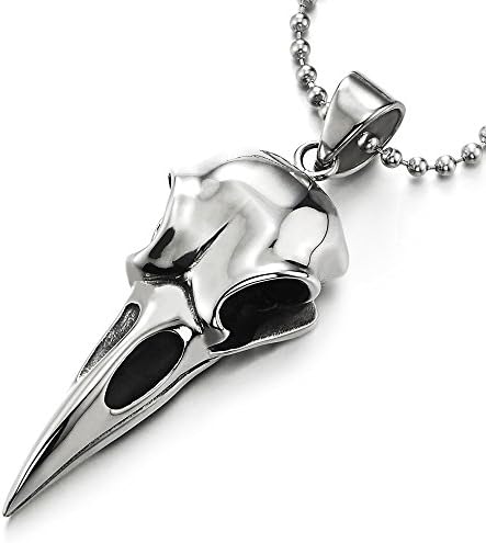 COOLSTEELANDBEYOND Annata Acciaio Inossidabile Toro Cranio Pendente