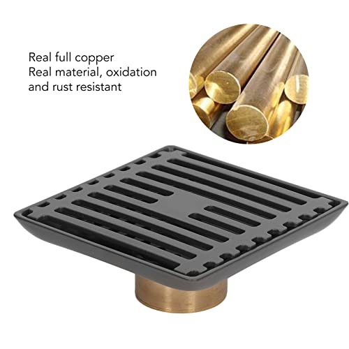 Drain de sol de douche 10x10cm grille carrée acier inoxydable 304 - 5