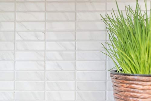 Mozaika płytki ceramiczne pałeczki wygląd kamienia białe lustro do płytek kuchnia MOS24-STSO01_f | 10 mat mozaikowych
