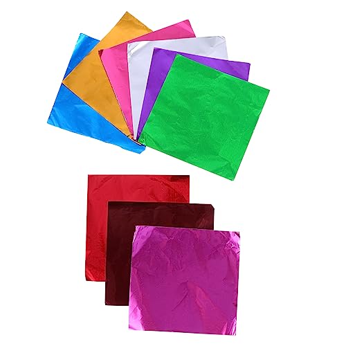 NIYANGLE 900 Envoltorios De Papel De Aluminio Para Envolver Chocolates Galletas Artículos De Fiesta Papel De Aluminio