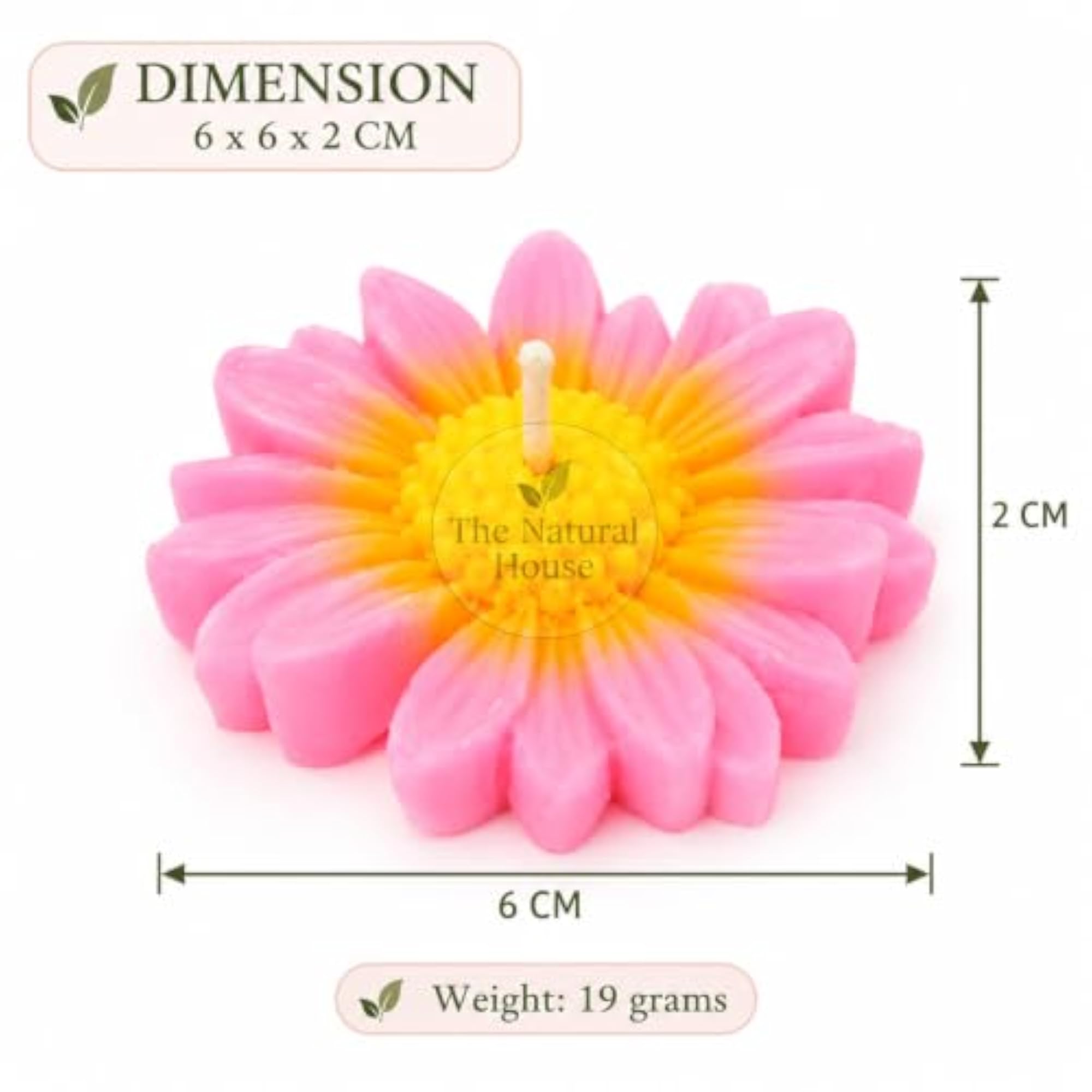 Scented Daisy Candles, Floral Soy Wax, Ideal for Gifting