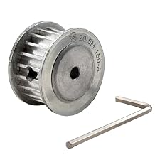 HTD 5M Timing Belt Pulley 20 Teeth 5mm Bore for 15mm Width Belt,5mm Pitch Aluminum 20T Timing Pulleys 20-5m-15-5mm