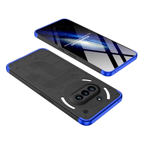 Image of Kapa Double Dip Full 360 Protection Back Case Cover for Nothing Phone 3A 5G (Black,Blue)