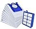 Produktbild Invest 10 x Staubsaugerbeutel 1 HEPA Filter geeignet für Philips Performer FC 9150/9199