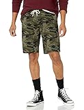 Fabricado con sarga elástica de algodón y parte delantera lisa, este pantalón corto esencial de lona está listo para combinar con todas tus prendas favoritas.