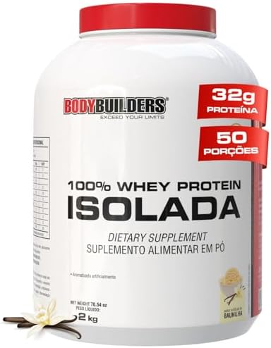 Whey Protein 100% Isolada Baunilha 2kg - Bodybuilders
