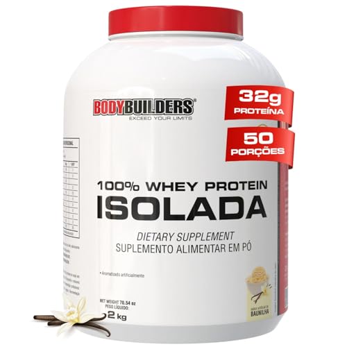 Whey Protein 100% Isolada Baunilha 2kg - Bodybuilders