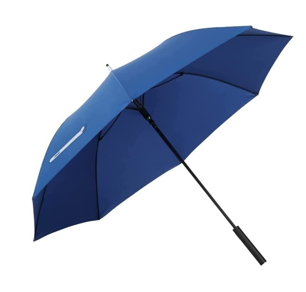 XYNSNDB Parapluie Coupe-Vent Fort Extra Large Bâton Parapluie Coupe-Vent Automatique Ouvert Auvent Ventilé Parapluie pour Femmes Hommes Voyage Affaires Parapluie imperméable (Color : Blue)
