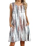 robe blanche habillée femme Matériel de Robe E'été: Notre robe d'été sans manches pour femme à floral est 65%Rayon+30%Polyester+5%Spandex, offrant un confort incomparable pendant les journées chaudes. Polyvalente et légère, c'est la robe décontractée femme parfaite pour passer une journée à la plage, un déjeuner entre amis ou une sortie shopping.
