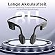 Relxhome Knochenschall Kopfhörer, Open Ear Kopfhörer Bluetooth 5.3 mit Dual-Mikrofon, 8 Stunden Akkulaufzeit, IPX6 wasserdichte Kabellose Sport Kopfhörer für Laufen, Radfahren, Fitness