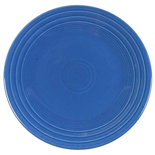 Fiesta® Classic Rim 9” Luncheon Plate – Durable Ceramic, Lead-Free, Dishwasher/Microwave/Oven Safe – Made in USA - Lapis
