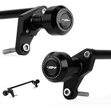 Motorcycle Frame Sliders Crash Bar Protector Compatible with K.awasaki Ninja ZX6R ZX-6R ZX636 2024 2025 | No Cut Kits Engine Guard Falling Protection ZX 6R ZX 636 Ninja636 Accessories Black