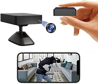 Wireless Mini Spy Hidden Camera, Slim-Small-Size 1080P Stunning Video Nanny Cam, Works With WIFI or Without, Secret Cameras for Home, 520mAh Backup Battery