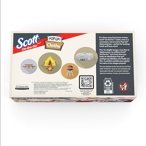 Serviettes de table douces Scott 55195 feuilles de 22cm - 5