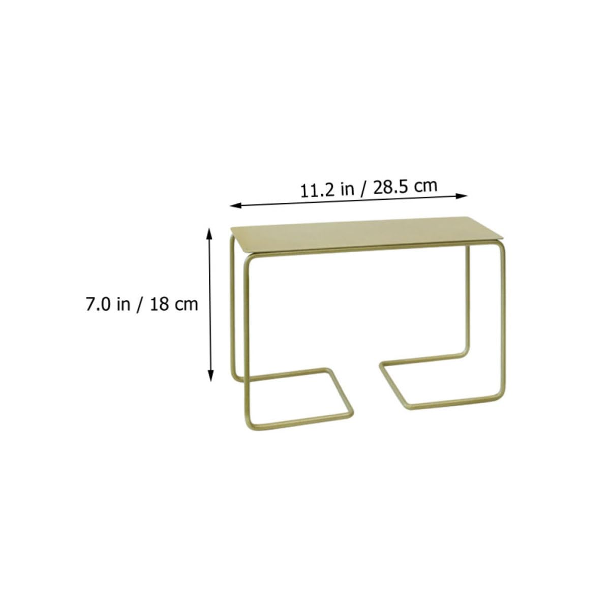 INOOMP Soporte de Hierro Dorado para Tartas y Postres, Elegante