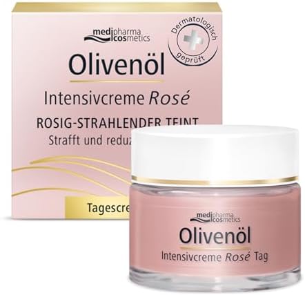 Medipharma Cosmetics Intensive Face Moisturizer – Face Cream with Olive Oil, Hyaluronic Acid & Vitamin A – Facial Day Cream for Women & Men, Made in Germany 1.69 Fl Oz