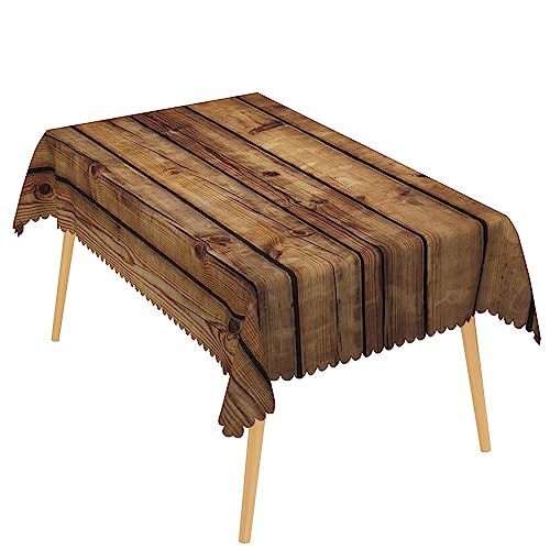 Rectangle-Farmhouse-Wood-Tablecloth-Fabric-Rustic-Wooden-Table-Cloth-60x84inch-Heavy-Duty-Table-Cloth-for-TableWashable-Water-Resistant-TableclothIndoor-and-Outdoors-Party-Table-Decor Rectangle Farmhouse Wood Tablecloth Fabric Rustic Wooden Table Cloth 60x84inch Heavy Duty Table Cloth for TableWashable Water Resistant TableclothIndoor and Outdoors Party Table Decor