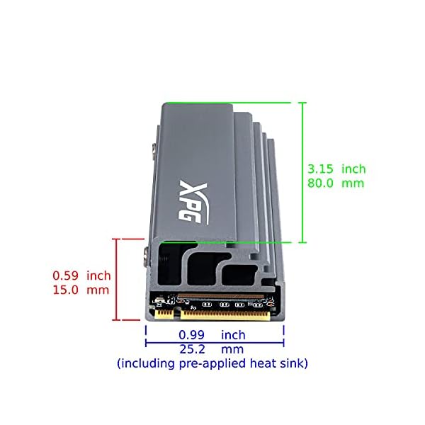 XPG GAMMIX S70 M.2 2000 GB PCI Express 4.0 3D NAND NVMe - Image 3
