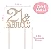 21 Cake Topper - Premium Rose Gold Metal. 21st Bday 21 and Fabulous Rhinestone Birthday Cake Topper Makes a Great Centerpiece, Birthday Party Decoration, and Keepsake - Now in a Protective Box