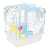 Cage métallique pour : avec conception stable et pratique, cette cage permet à l'animal de dormir de jouer à l'intérieur et est facile à nettoyer.