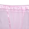 Alinory Luxus Prinzessin Vier Eckpfosten Bett Vorhang Baldachin Netting Moskitonetz Bettwäsche (Keine Halterung)(1.5 x 2M-Rosa)