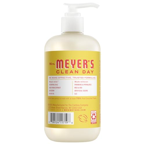 Image of Mrs. MEYER'S CLEAN DAY Hand Soap, Lemonade Scent, 12.5 Fl Oz Bottle